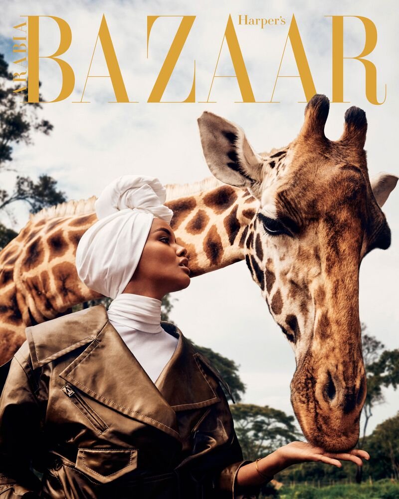 Halima Aden by Yulia  Gorbachenko for Harper's Bazaar Arabia -- Cover 2.jpg