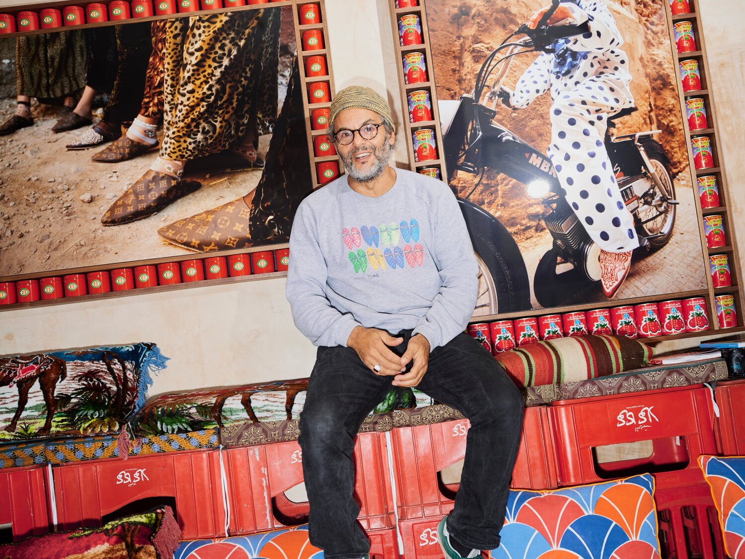 Adriana Lima with Designer Abdel El Tayeb by Hassan Hajjaj Covers Vogue ...