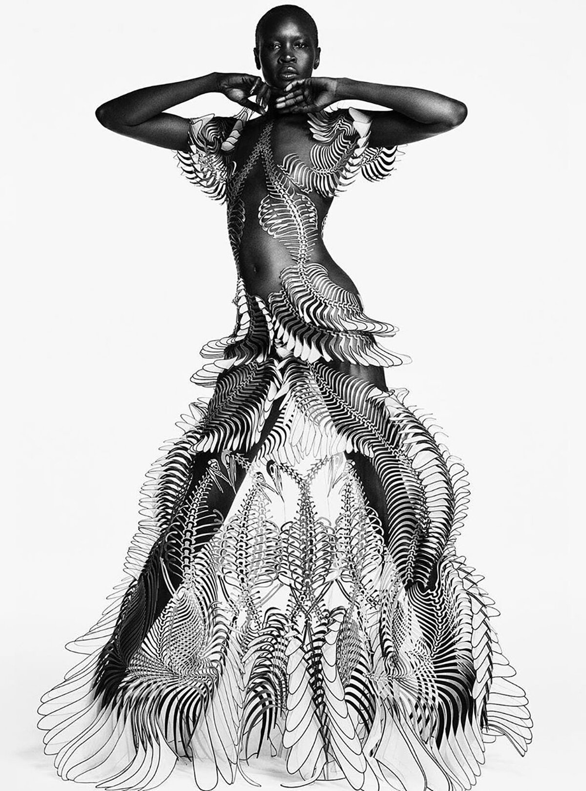 Alek Wek Soars in 'Novo Glam' by Luigi Iango for Vogue Brazil March ...