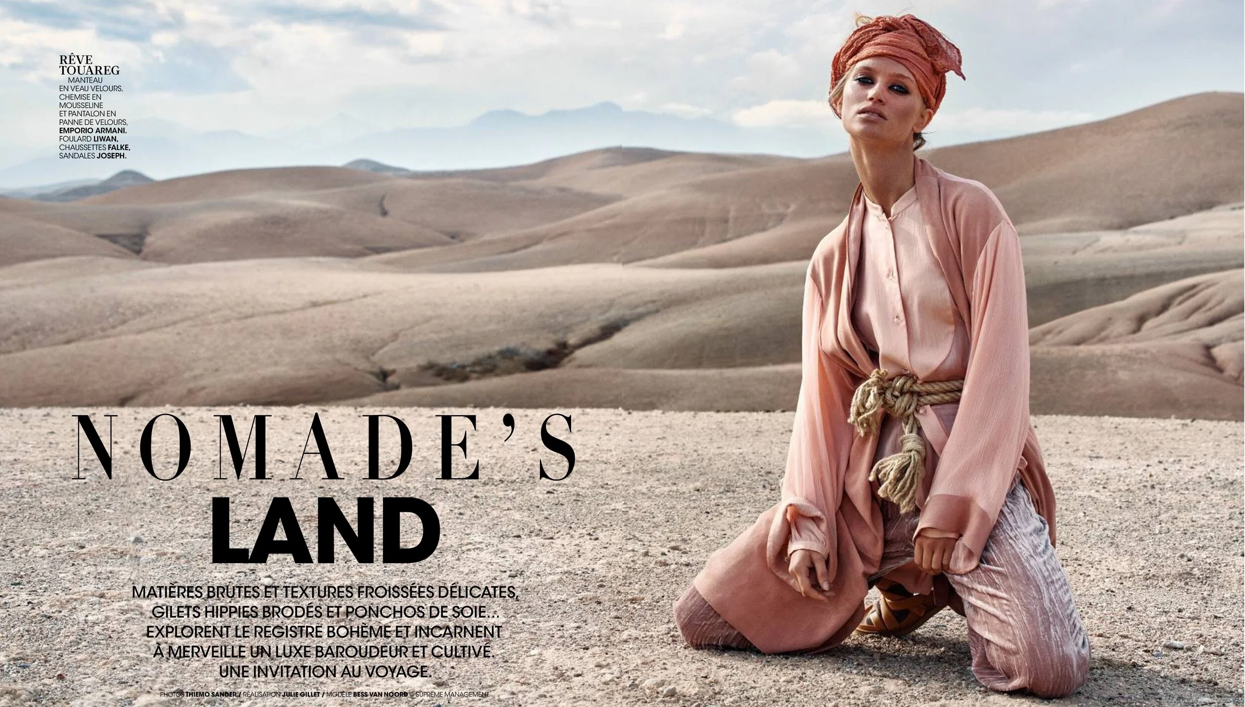 Bess van Noord Madame Figaro 'Nomade's Land' Thiemo Sander — Anne of