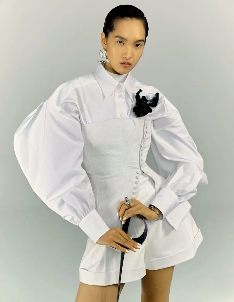 Yuan Bo Chao Poses in Fencing Fashion Images by Nick Yang — Anne of