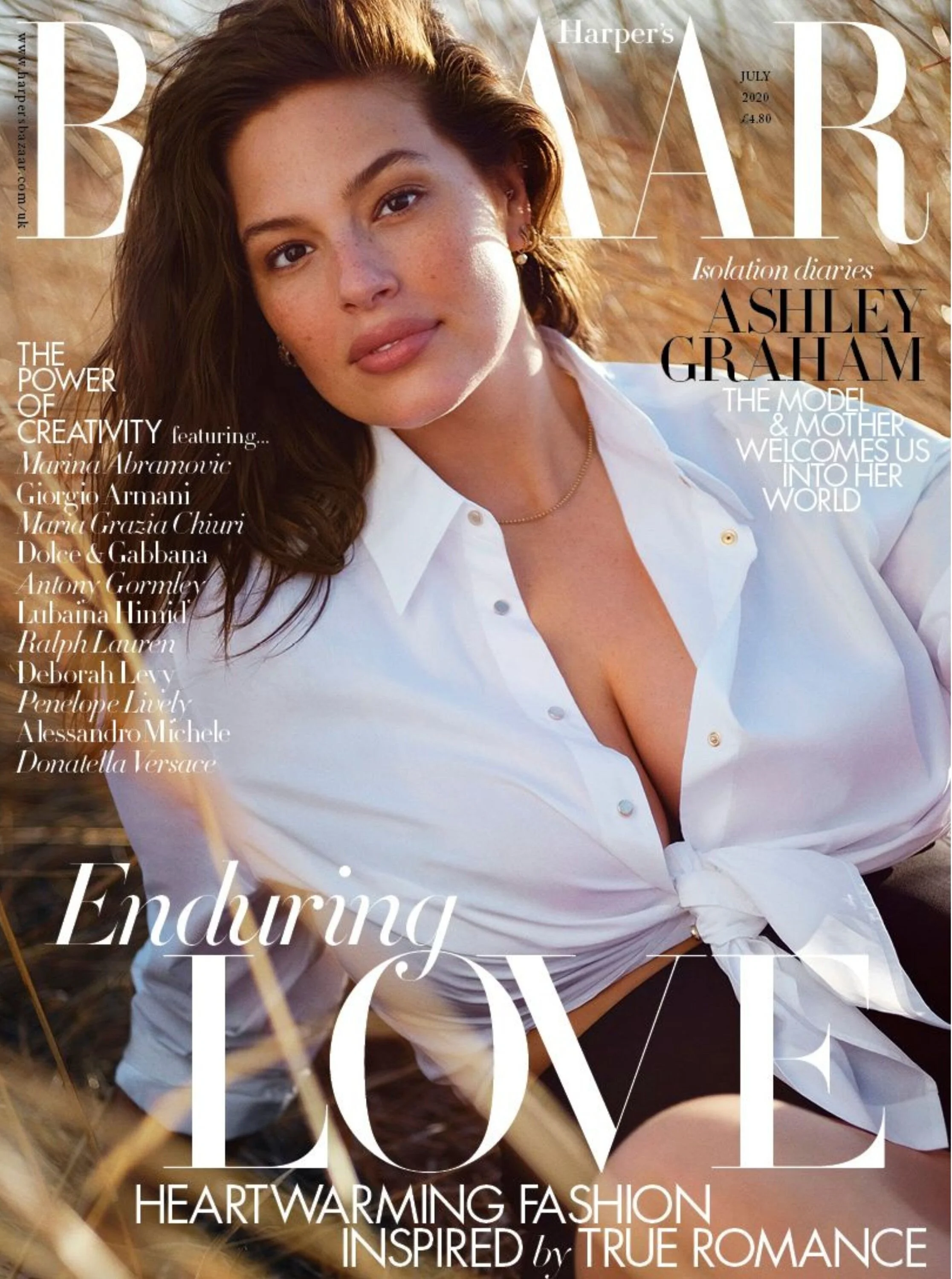 Ashley Graham for Harper's Bazaar UK July 2020 Cover.jpg