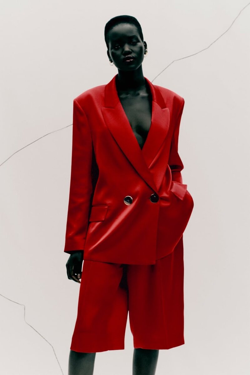 Adut Akech Zara FW 2020 Red Outfits (6).jpg