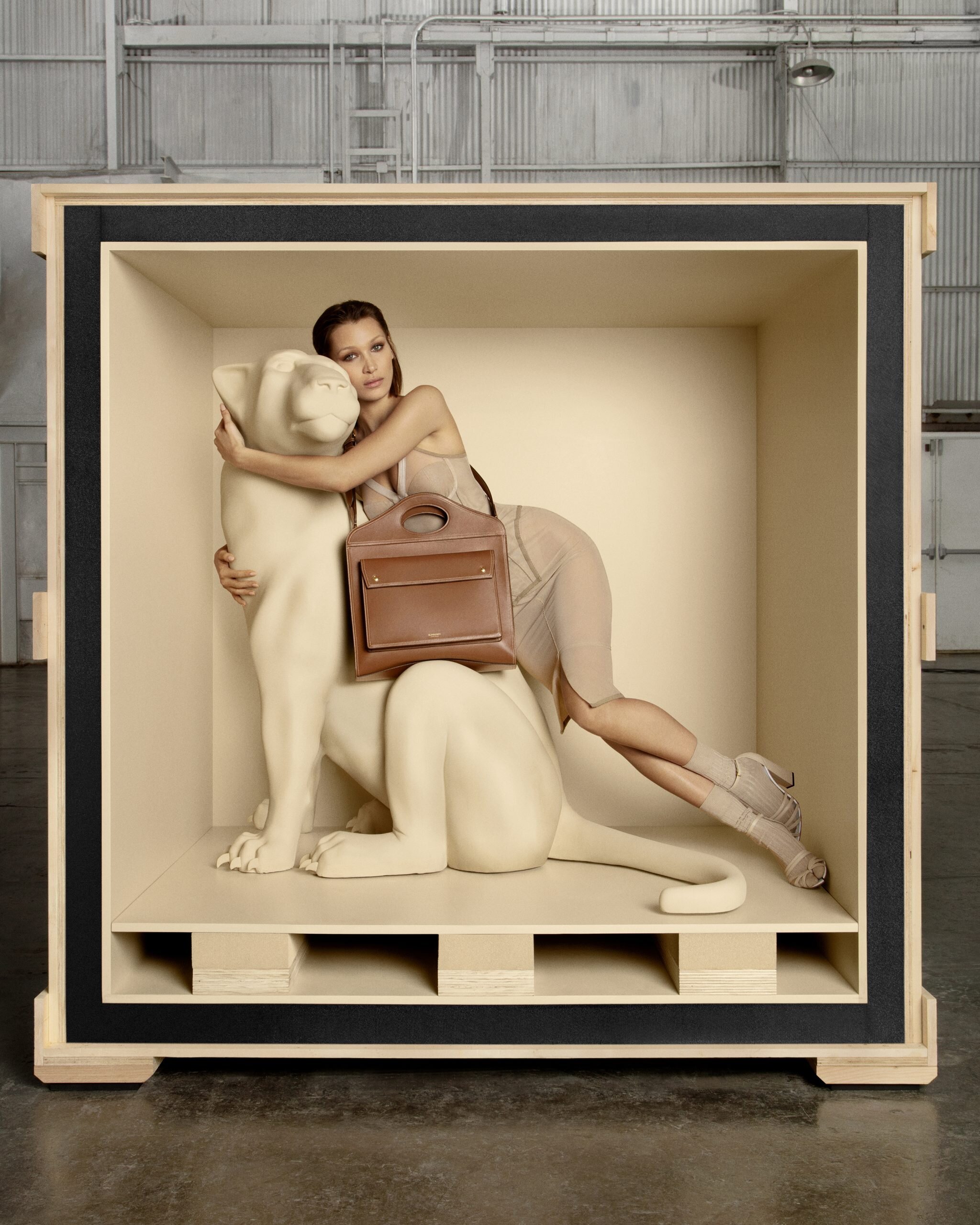 Bella Hadid by Inez Vinoodh Burberry Fall 2020 Pocket Bag (5).jpg
