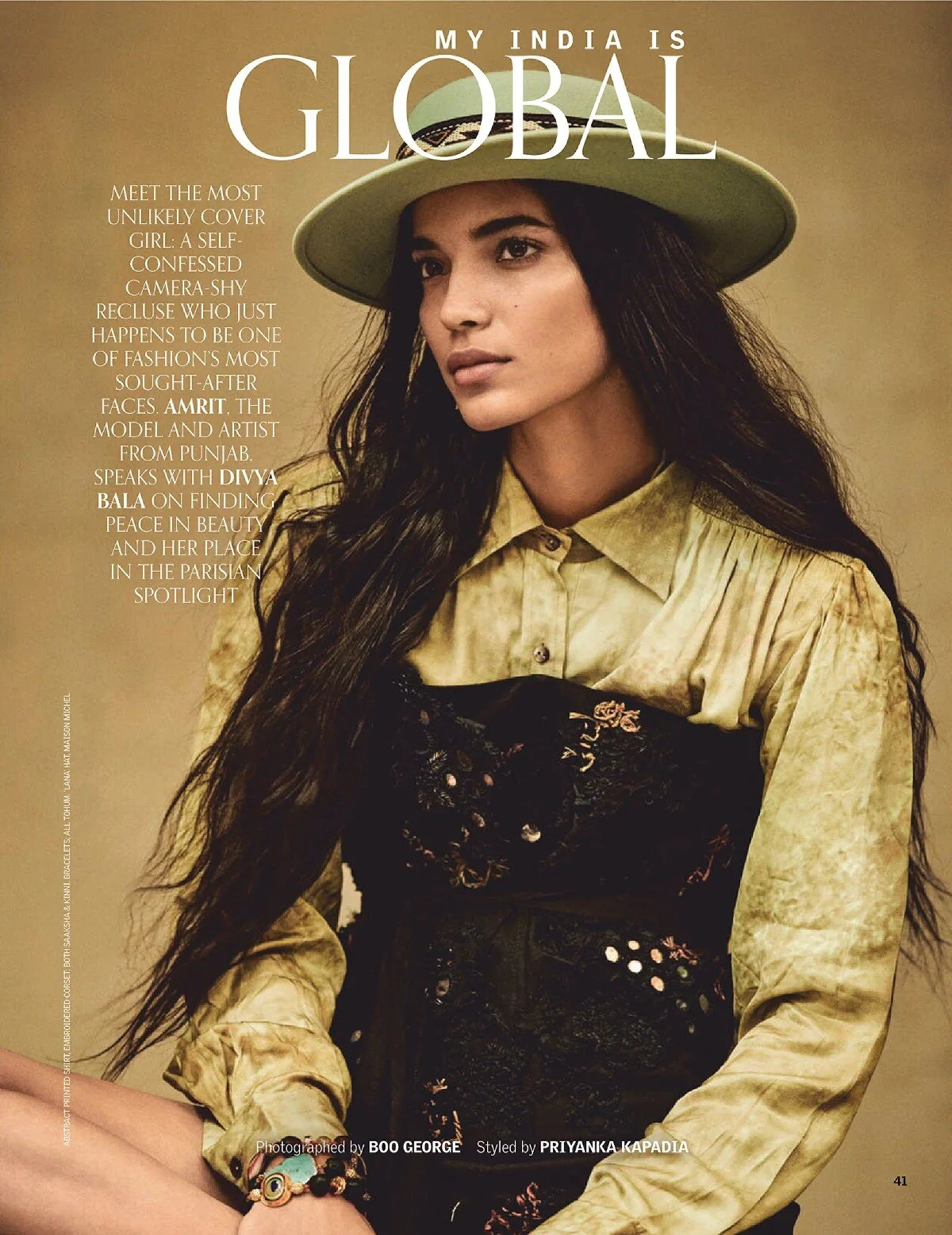 Amrit Shares Her 'My India is Global' Life Vogue India October 2020 ...