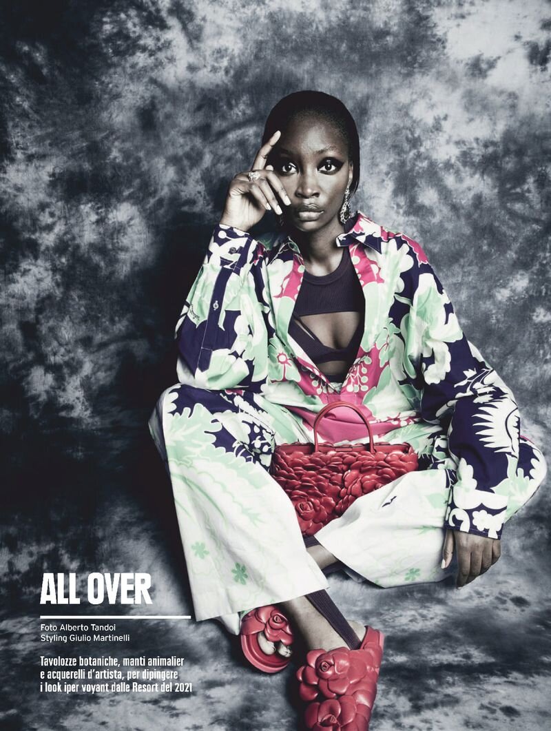 Diarra Ndiaye in 'All Over' by Alberto Tandoi for L'Officiel Italy ...