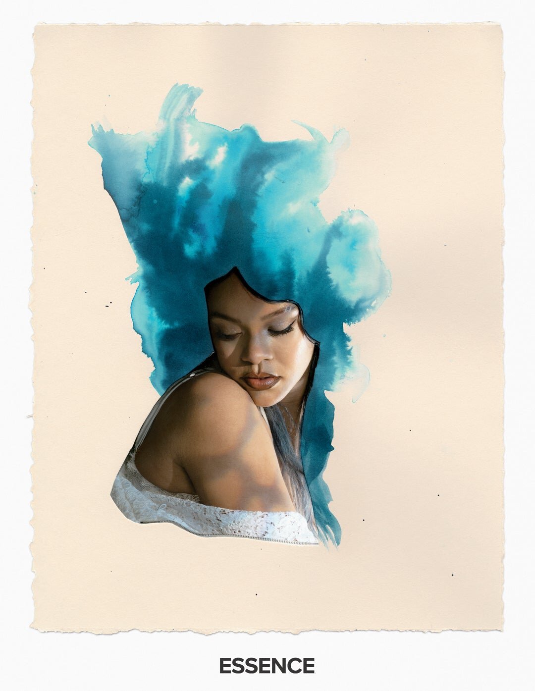 “BLUE CUMULUS” RIHANNA BY LORNA SIMPSON, OF EARTH &amp; SKY, 2020