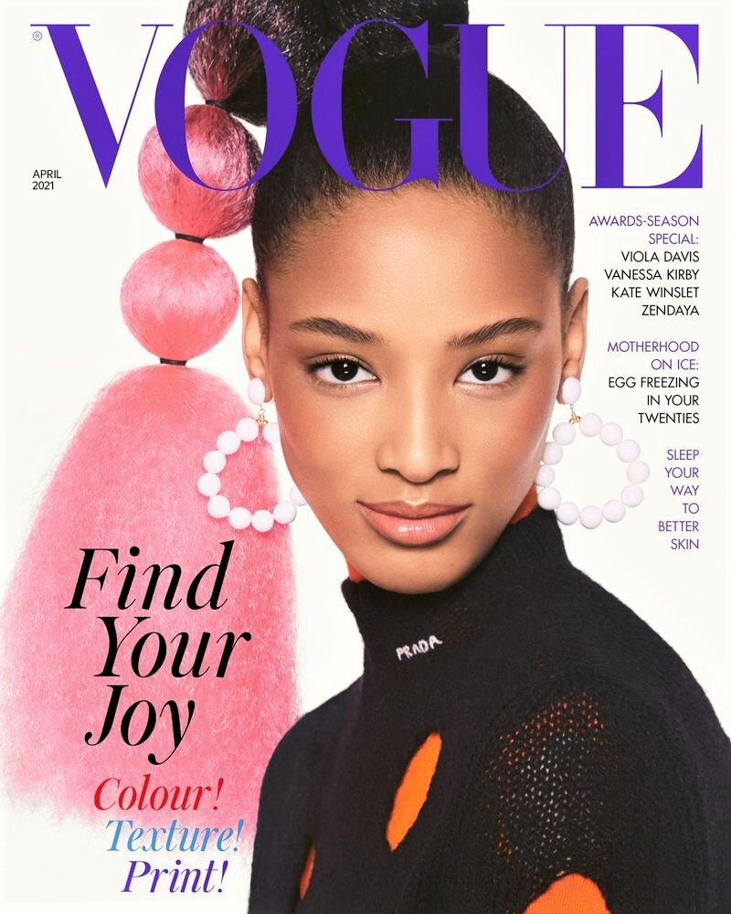 Janaye Furman by Steven Meisel finds joy in British Vogue April 2021