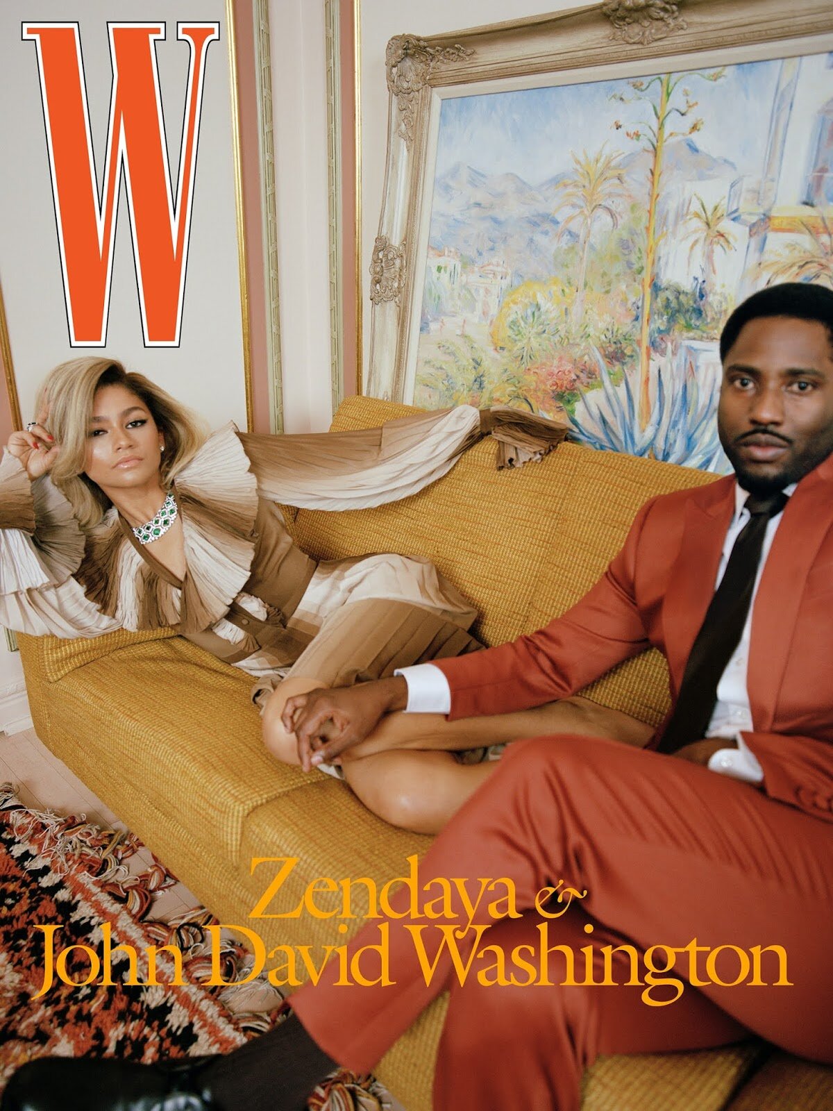 Zendaya + John David Washington by Nadine Ijewere in W Magazine (2).jpg