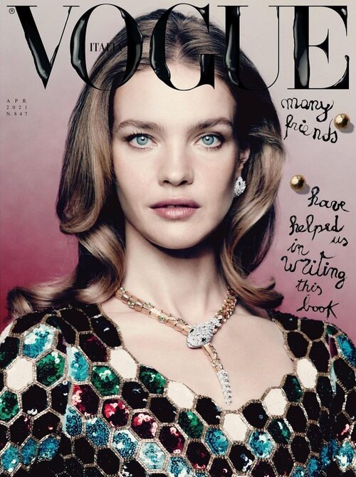 Natalia Vodianova Covers Vogue Italia April by Paolo Roversi — Anne of ...