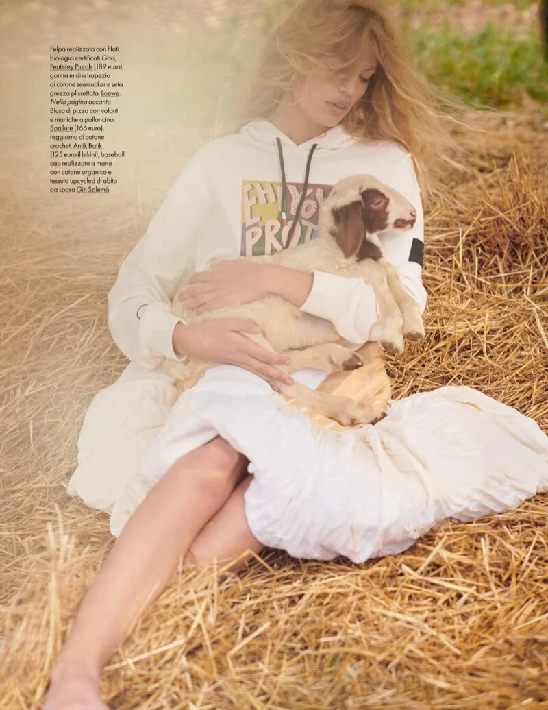 Daphne Groeneveld's ELLE Italia Earth Day Issue Fashion Story — Anne of