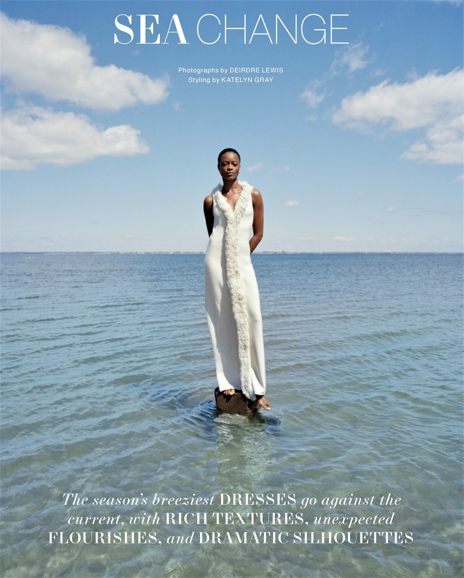 Mayowa Nicholas in 'Sea Change' for Harper's Bazaar US June-July — Anne ...