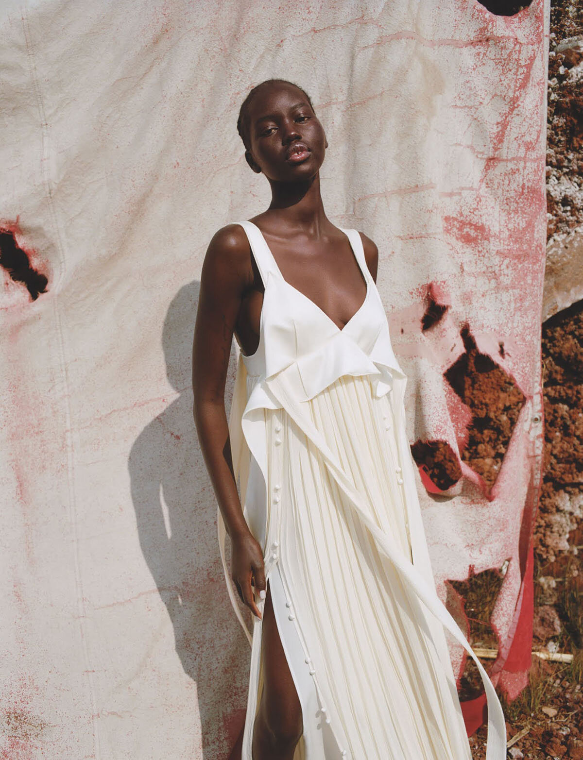 Adut Akech is the Epitome Flawless Beauty on the Cover of Vogue