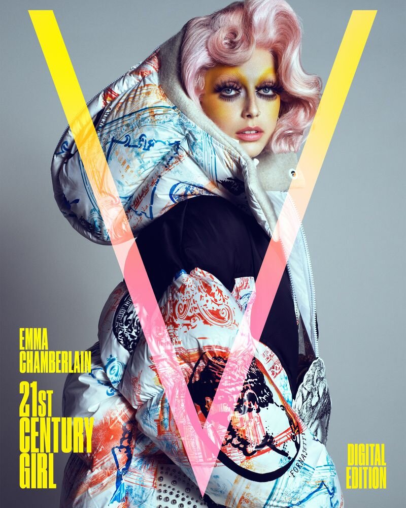Emma Chamberlain in Louis Vuitton X Fornasetti in V Magazine — Anne of  Carversville