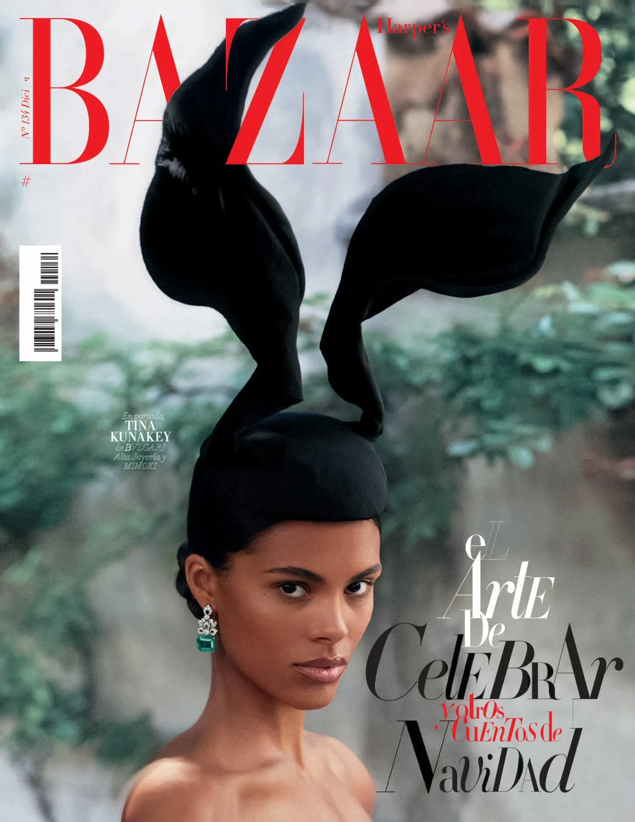 Tina Kunakey by Xavi Gordo for Harper's Bazaar Espana December 2021