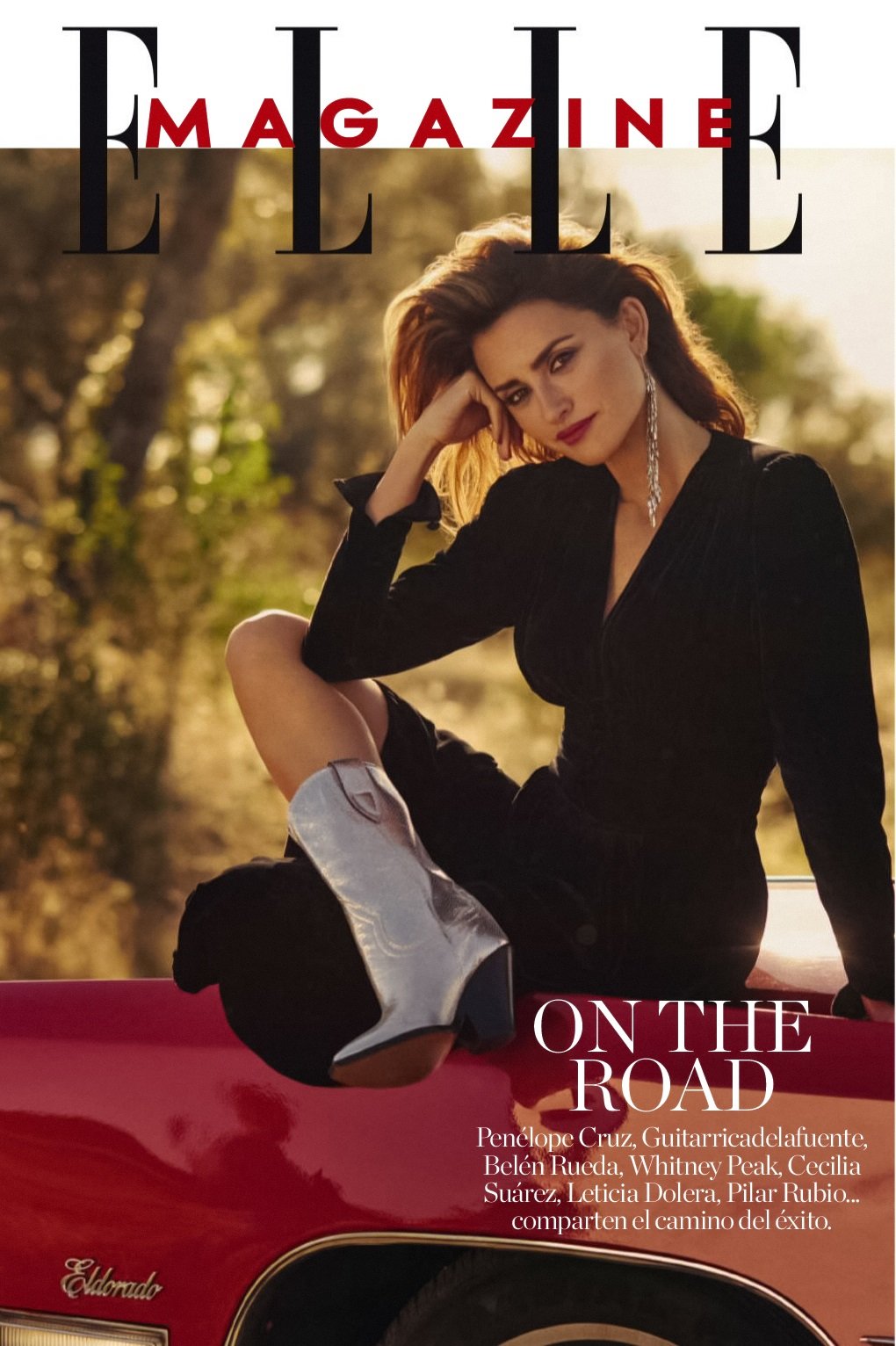 A Racy Penélope Cruz Puts Her Foot on the Gas, in Elle España — Anne of