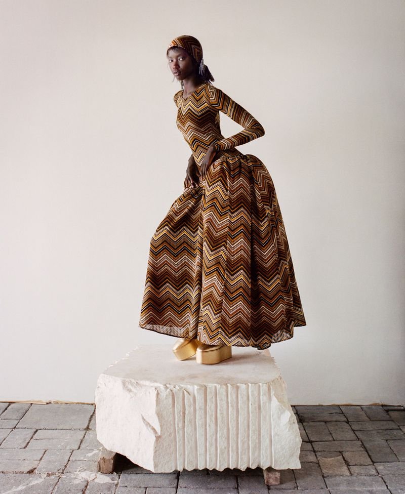  Dress and headscarf by Collina Strada. Photographed by Gordon von Steiner. 