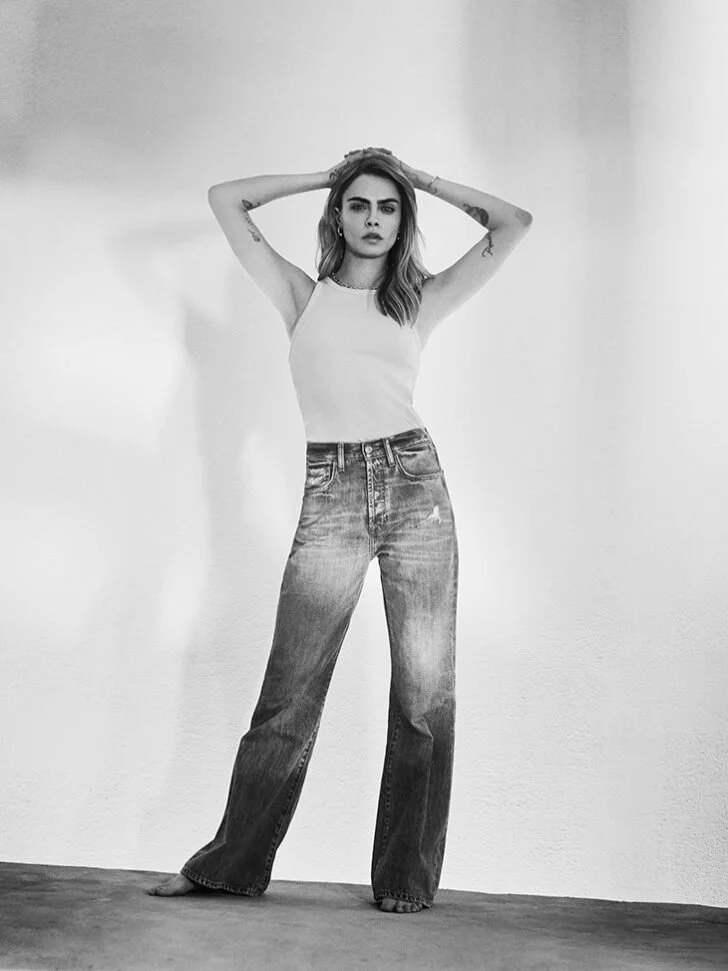 Cara Delevingne Fronts 7 For All Mankind SS2022 Campaign — Anne of