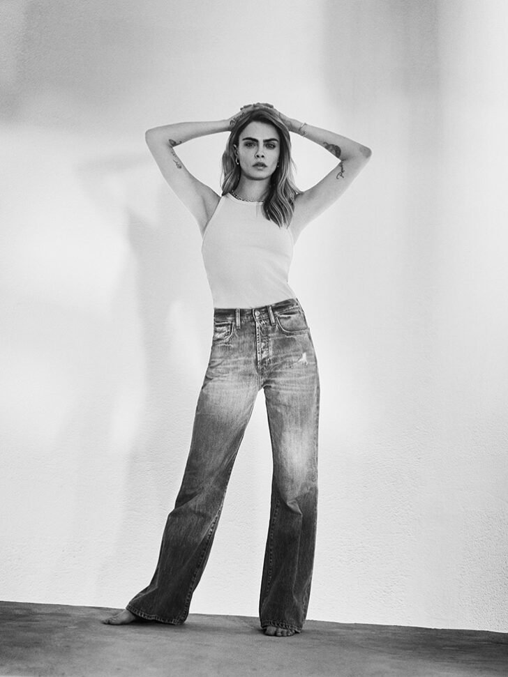 Cara Delevingne Fronts 7 For All Mankind SS2022 Campaign — Anne of