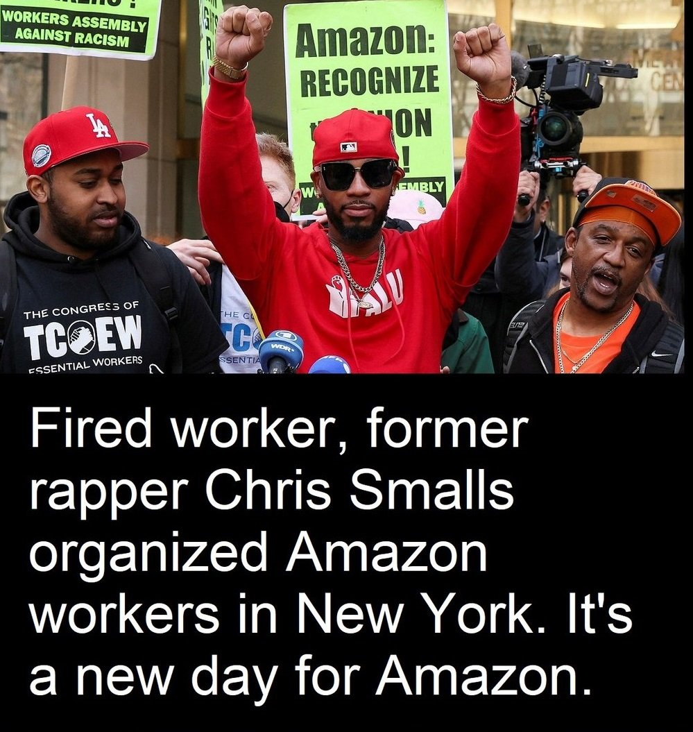 Fired Amazon Worker Chris Smalls &amp; Co Organizes Amazon Labor Union in JFK8 Staten Island