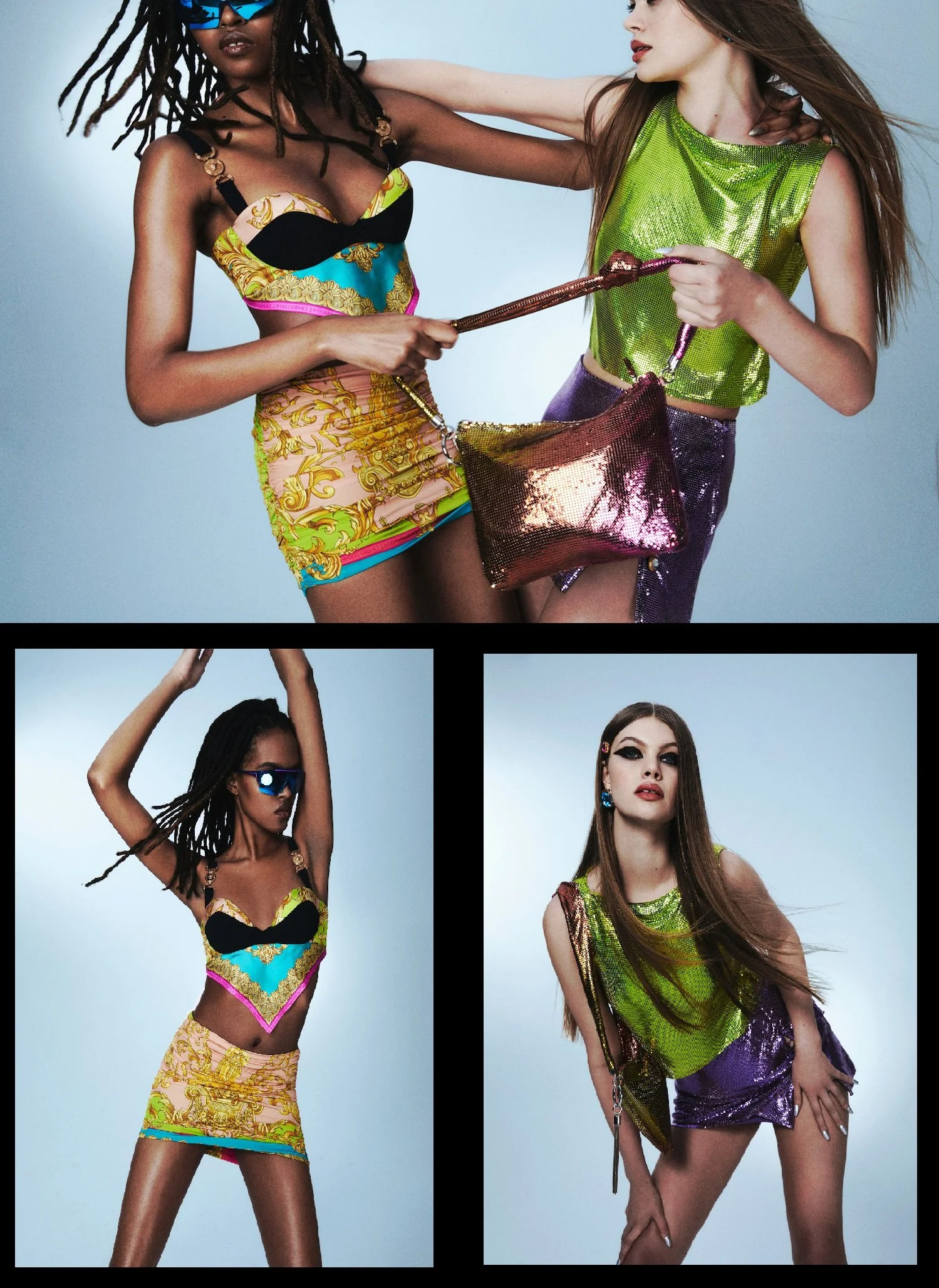 Mari Taylor, Lexie Tapper in 'High Hems' by James Bee for V Magazine 135