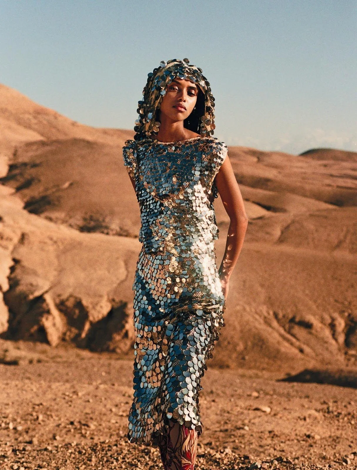 Mekdalawit Mequanent in 'Princesses Des Sables' for Numero April/May 2022