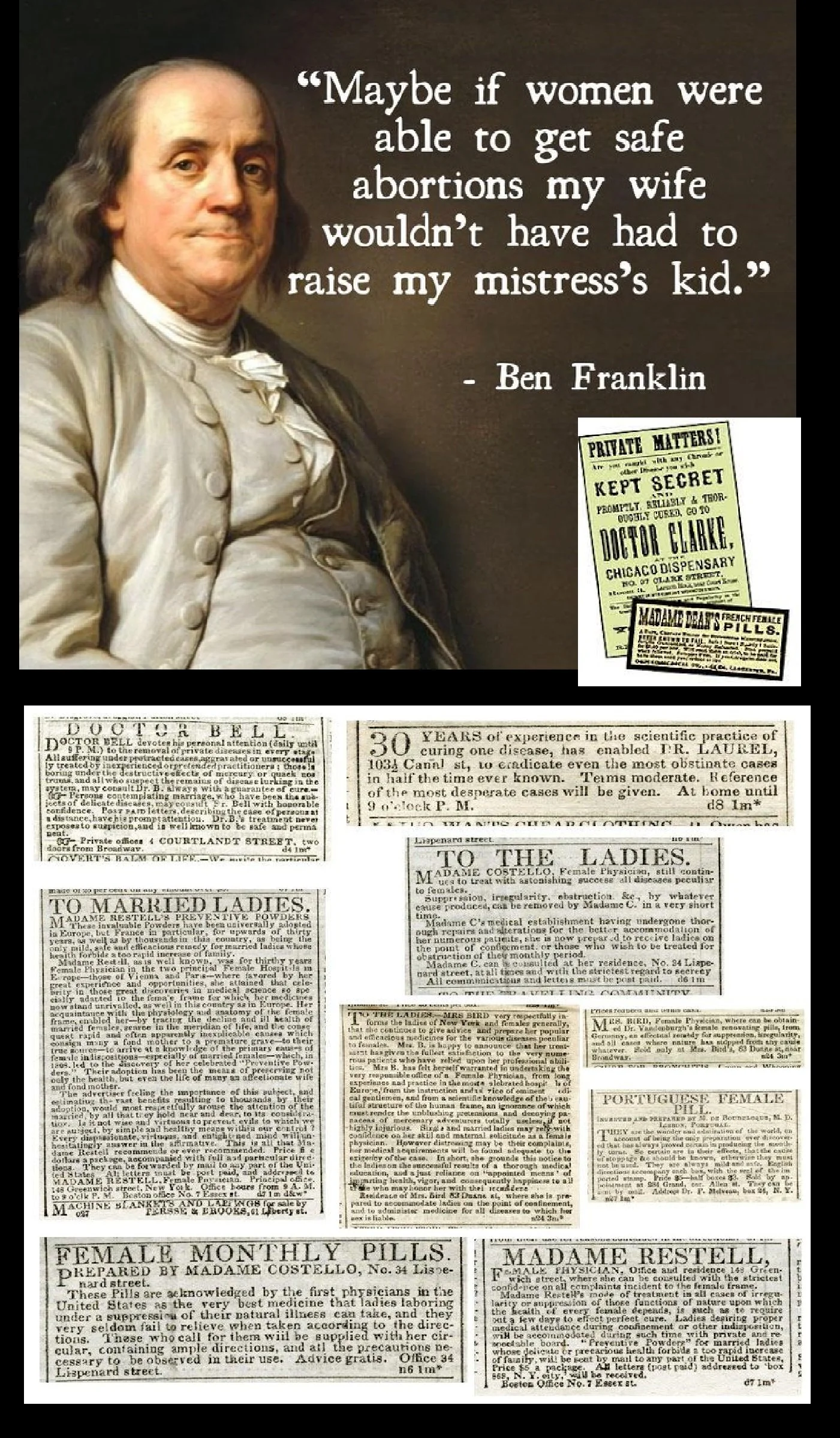 Benjamin Franklin's Abortion Recipe Math Book Would Be Banned in Today's Red America