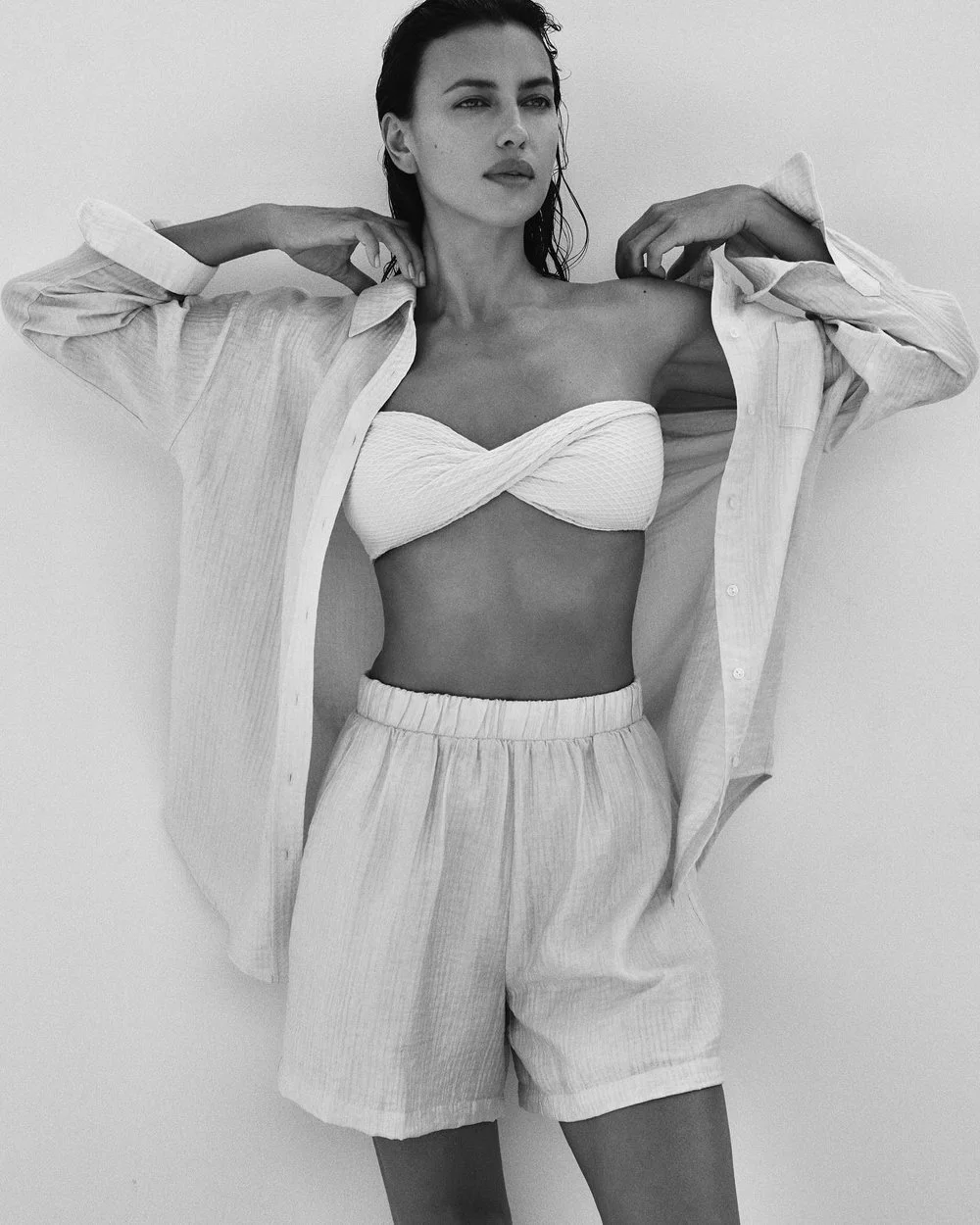 Irina Shayk Wears Anine Bing Resort 2022 Collection, Lensed by Chris Colls