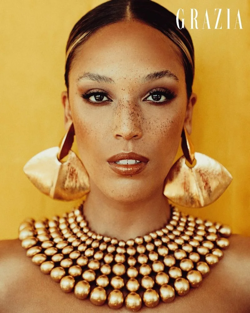 Shelby Coleman in 'Golden Hour' by Manny Roman for Grazia Bulgaria July 2022