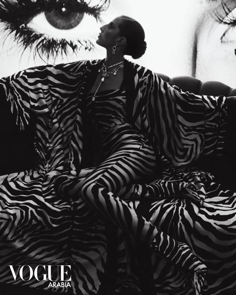 Taleedah Tamer in Pre-Fall 2022 Glamour Lensed by Nima Benati for Vogue Arabia