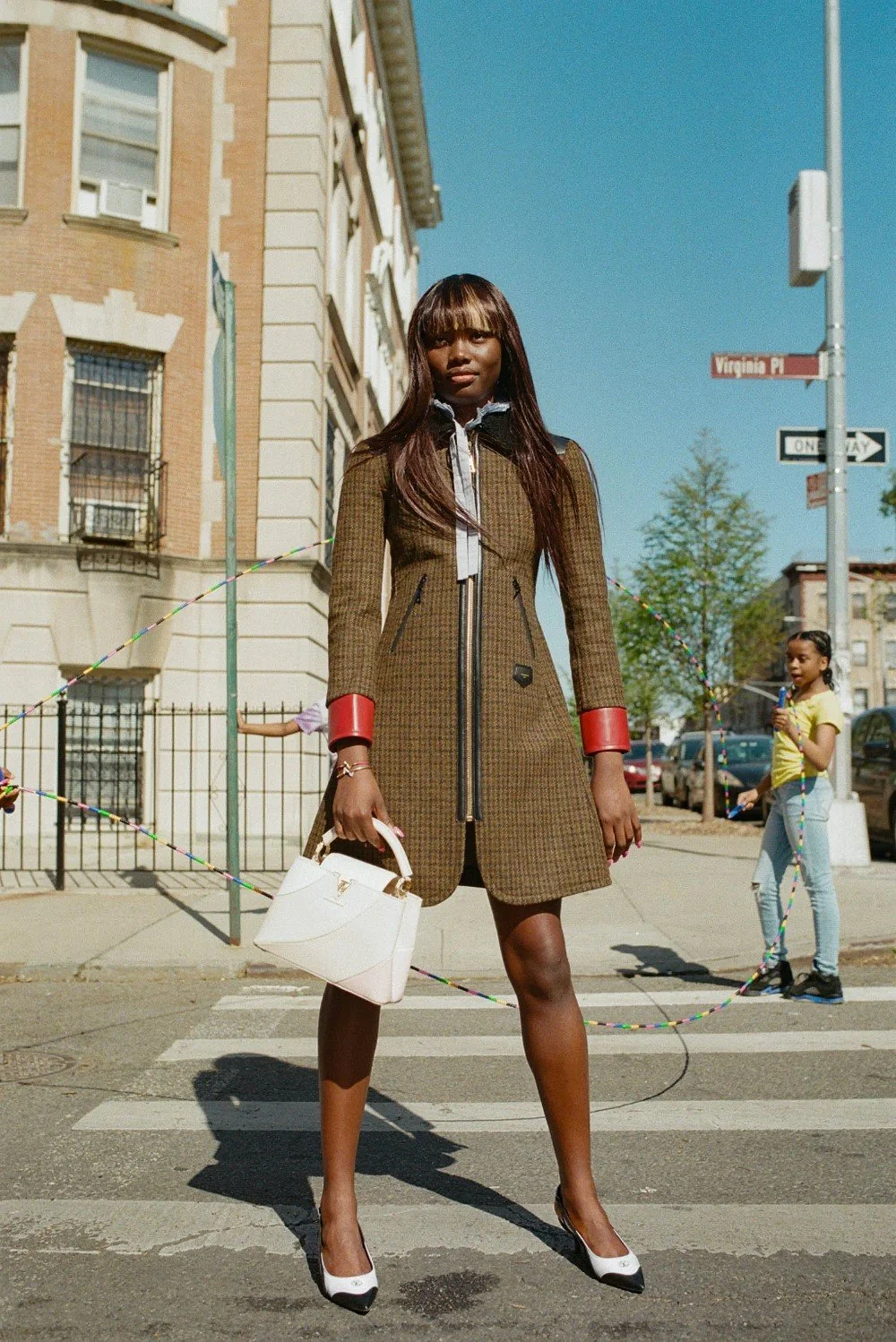 Janet Jumbo in Louis Vuitton Pre-Fall Dresses Menelick Puryear