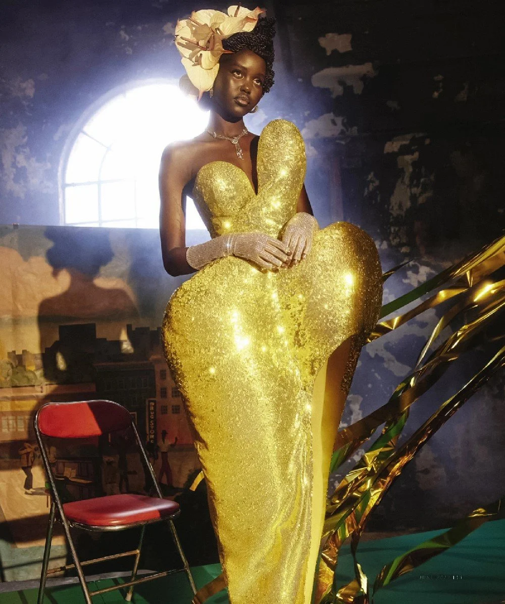 Adut Akech Takes Beale Street in Memphis for Vogue Australia June 2022