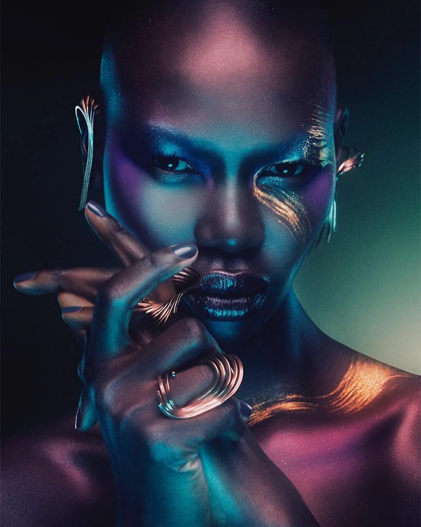 Cameroon Beauty Graobe Marie-Noelle by Russell Higton for Vogue Arabia July-August 2022