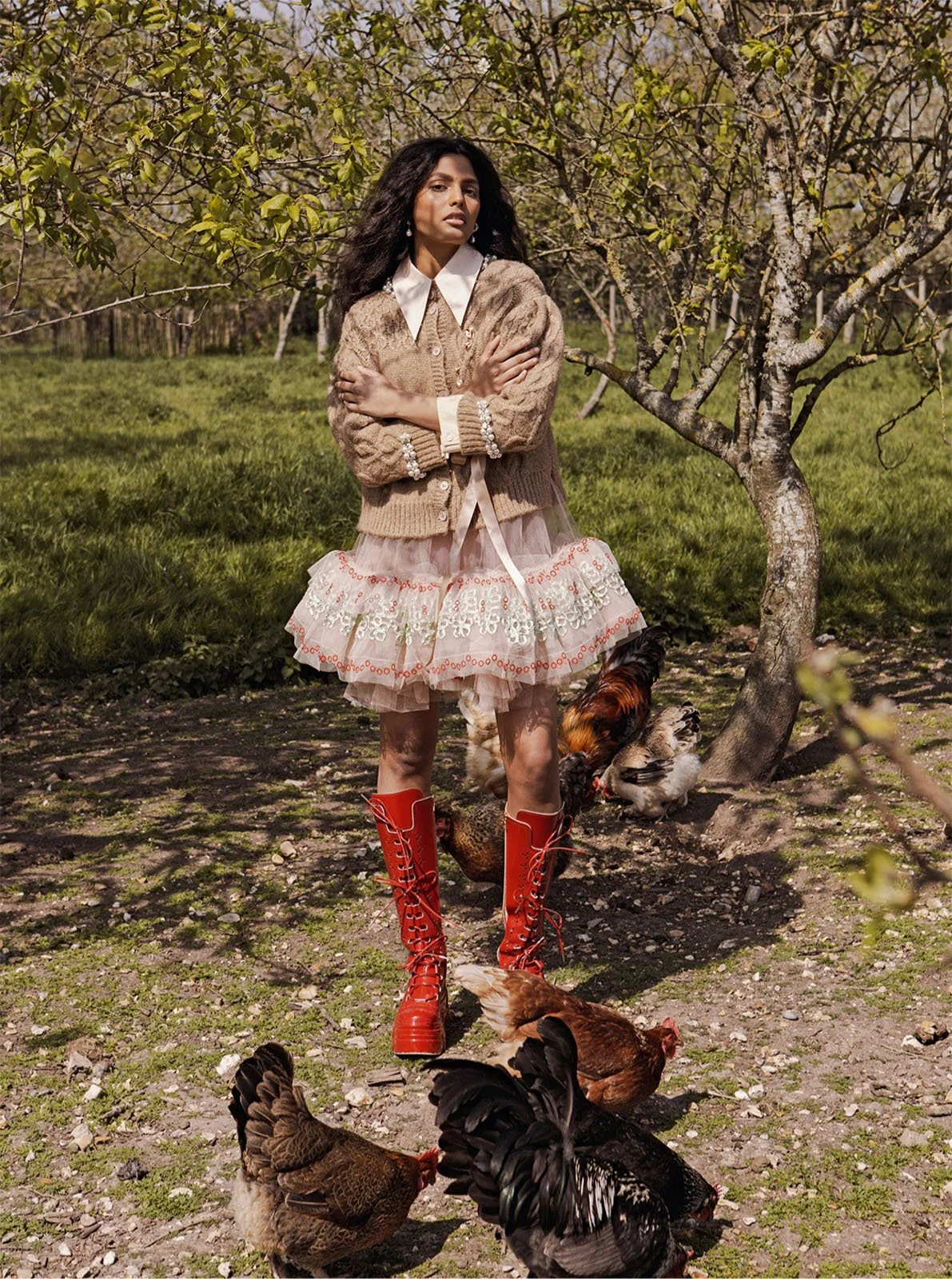 Georgia Baldwin's 'Field Study' at England's Warborne Farm for Harper's Bazaar India