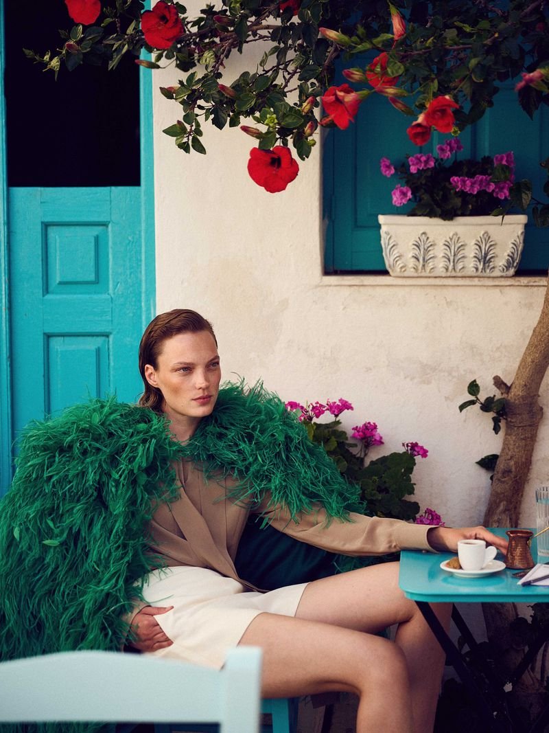 Naty Chabanenko Covers ELLE Greece in Serifos, Lensed by Thanassis Krikis