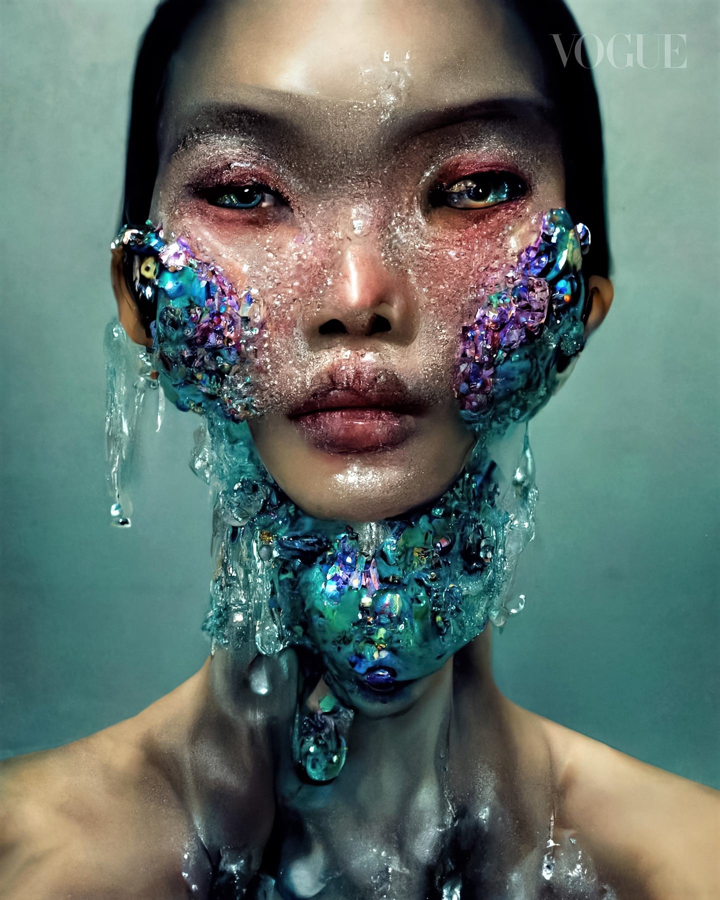 Terry Gates and Alli Sim Teal Create 'AI Metahumans' for Vogue Singapore September 2022