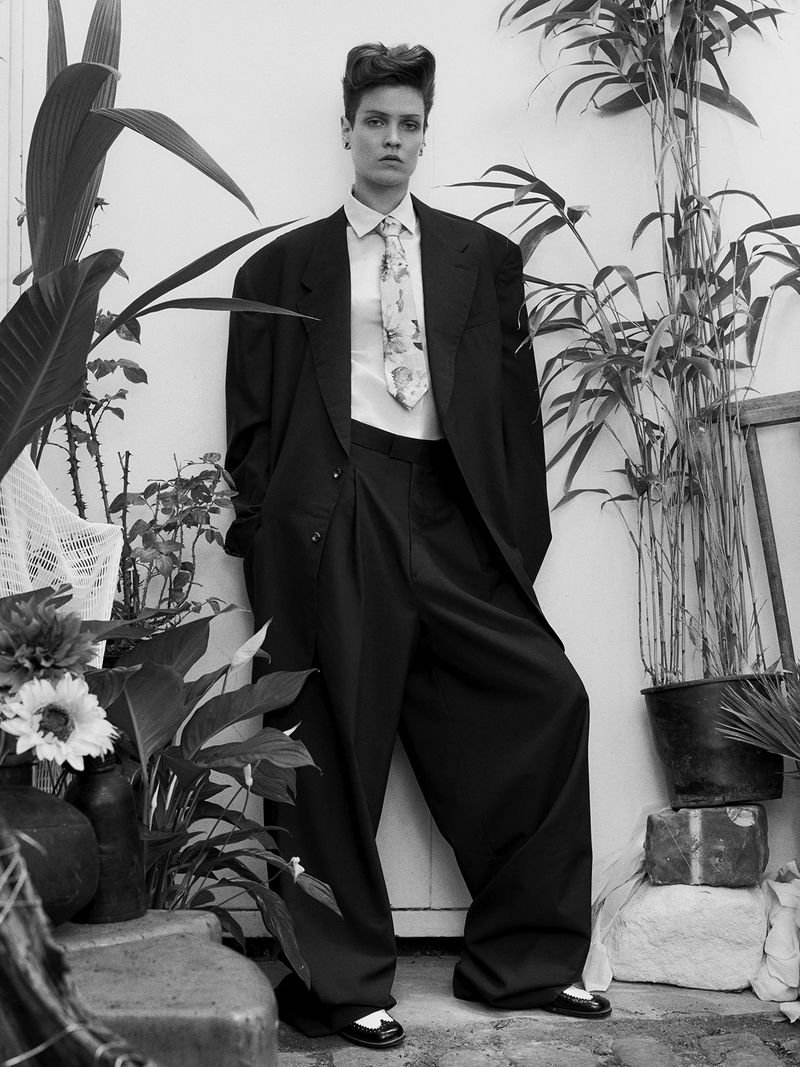 Sara Vienna Suits Up in Vogue France August Lensed by Amit — Anne of ...