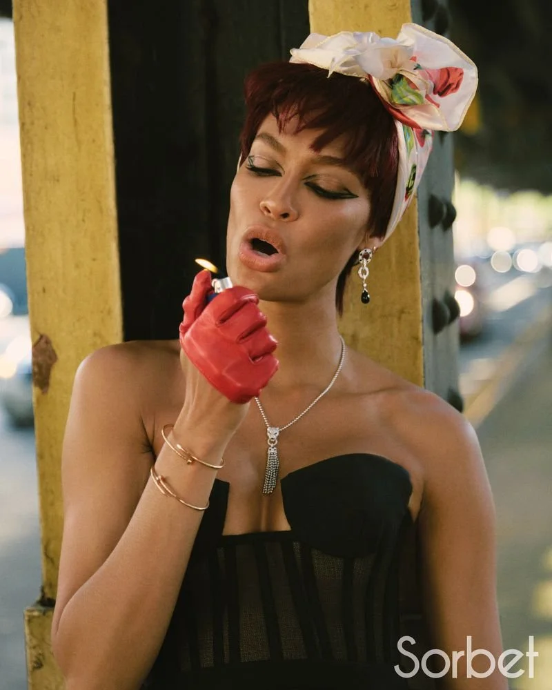 Joan Smalls Takes Cartier To the Streets in Sorbet #37 Rebel Issue by Greg Swales 