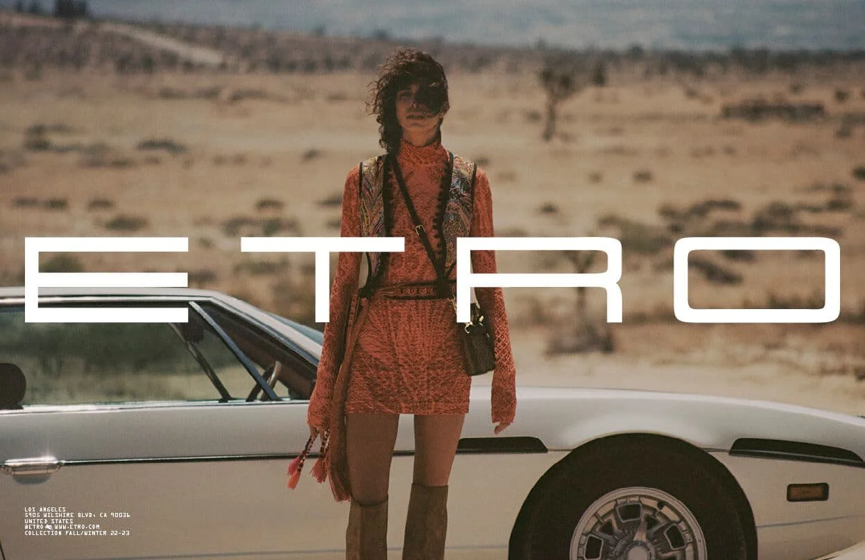 Kean and Veronica Etro Say Ciao in Etro's Fall 2022 Campaign Kean and Veronica Etro Say Ciao in Etro's Fall 2022 Campaign