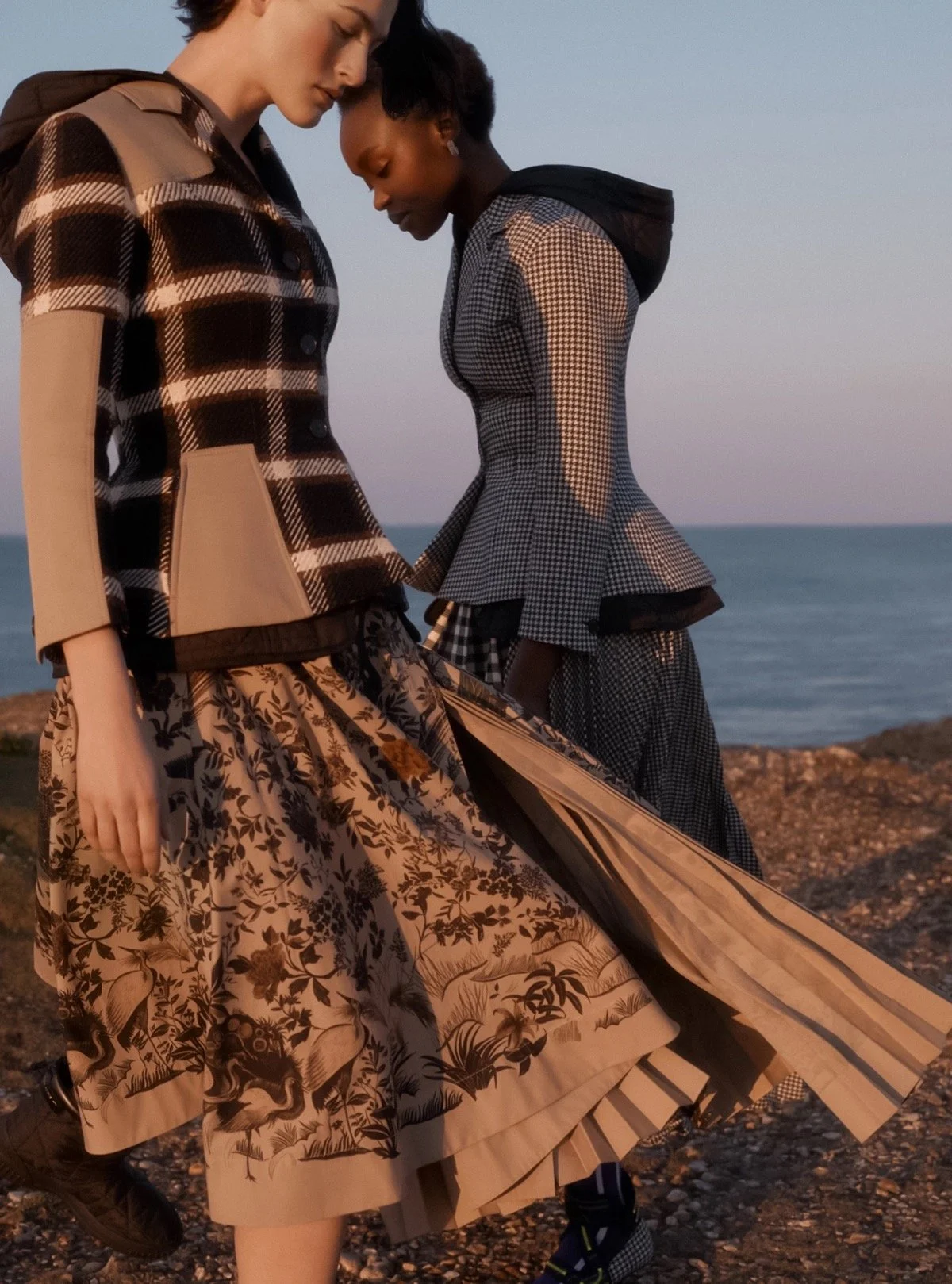Yacine Diop and Athena Wilson by Agata Pospieszynska for Harper’s Bazaar UK October 2022