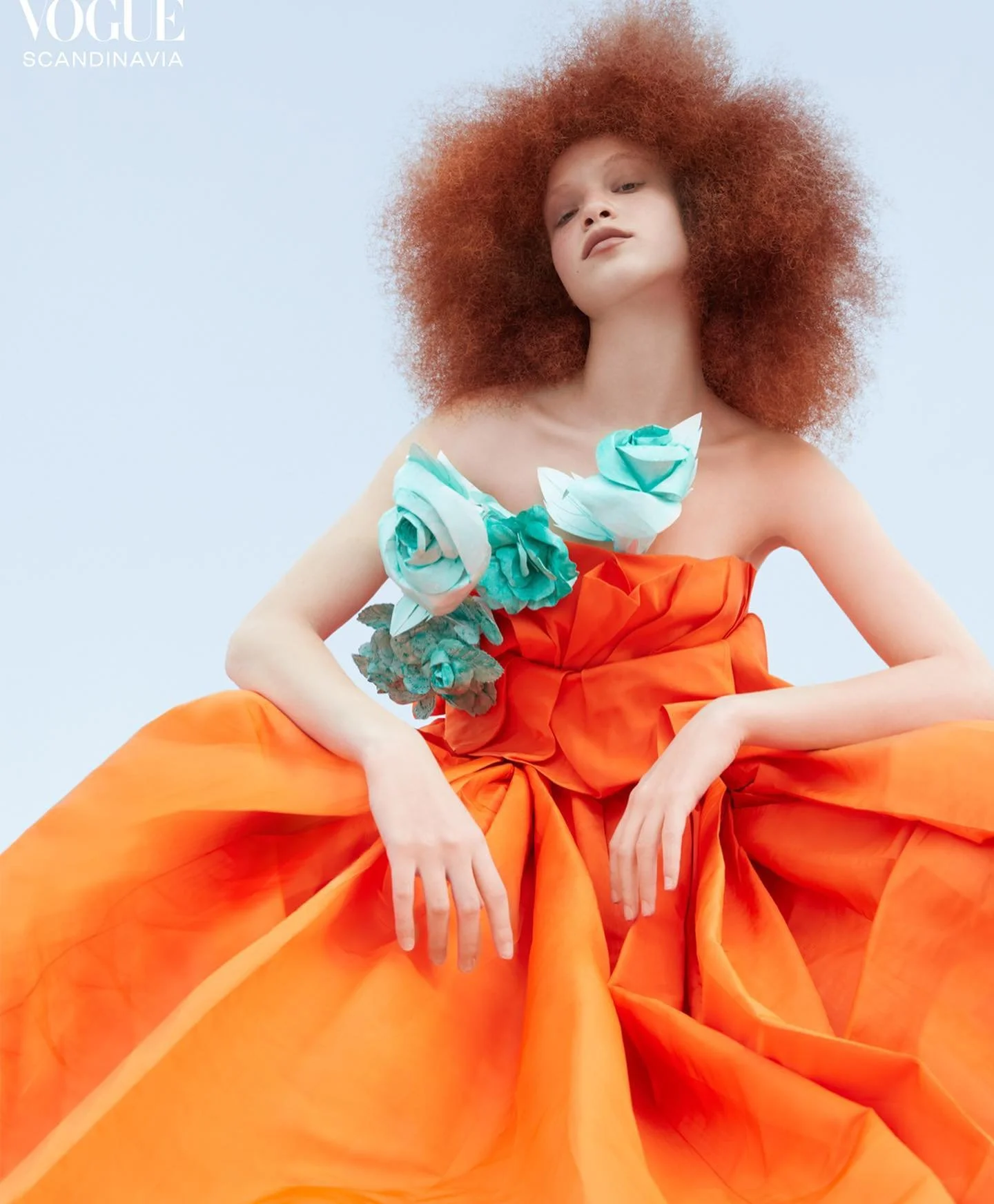 Tianna St. Louis Blooms in Greg Lotus Fashion Story for Vogue Scandinavia October 2022