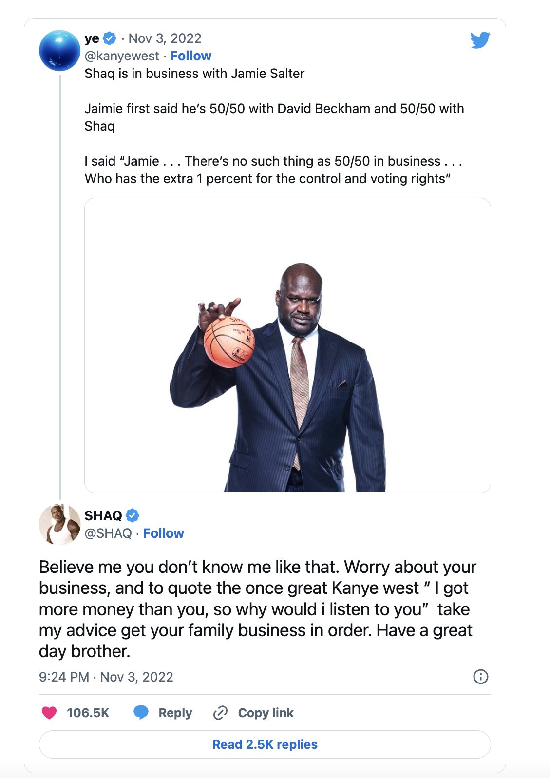 Another Day, Another Kanye West Episode | Shaq O'Neal Claps Back with Grace & Style
