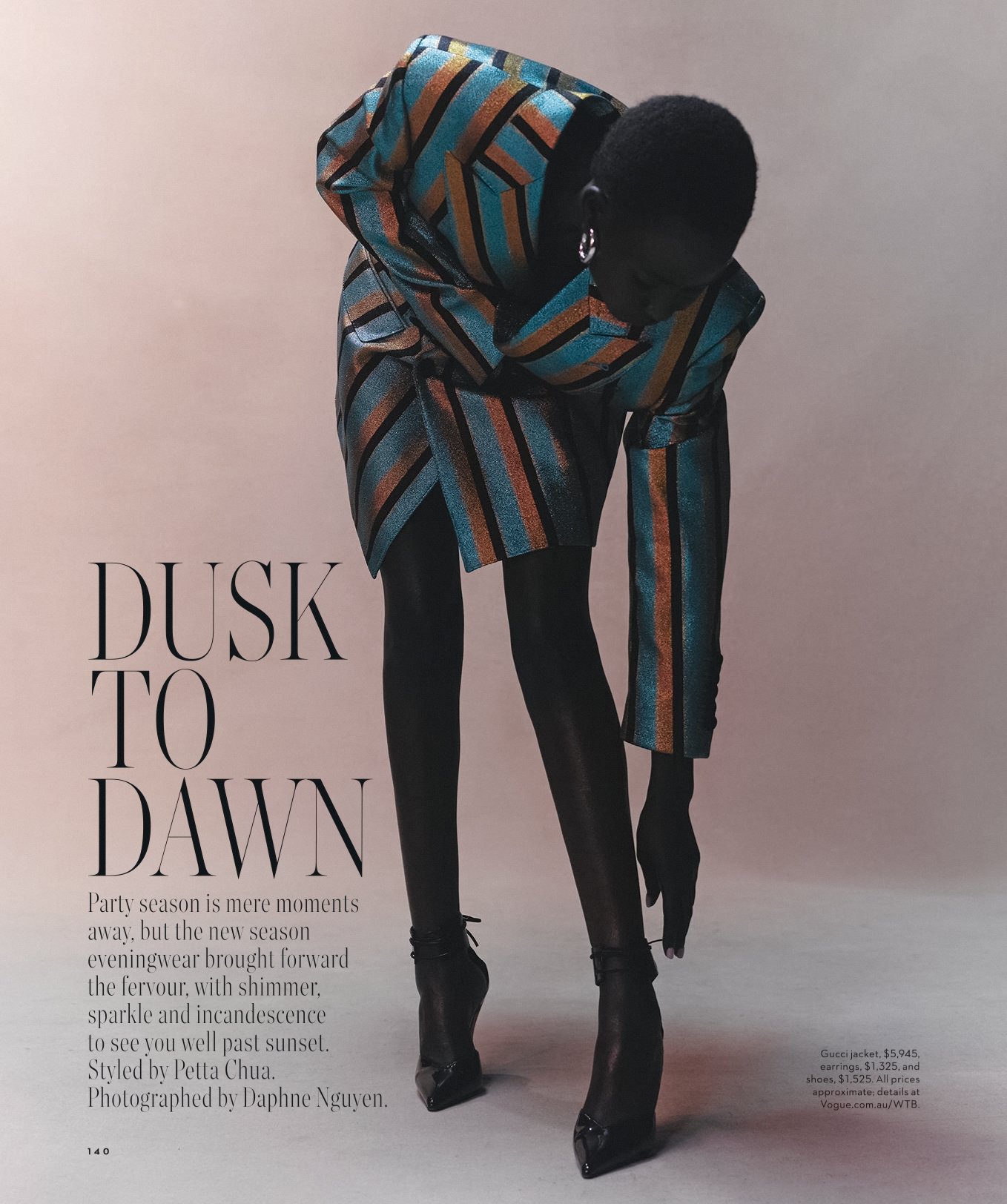 Aweng Chuol in Luxe Dazzle for Vogue Australia November 2022 — Anne of ...