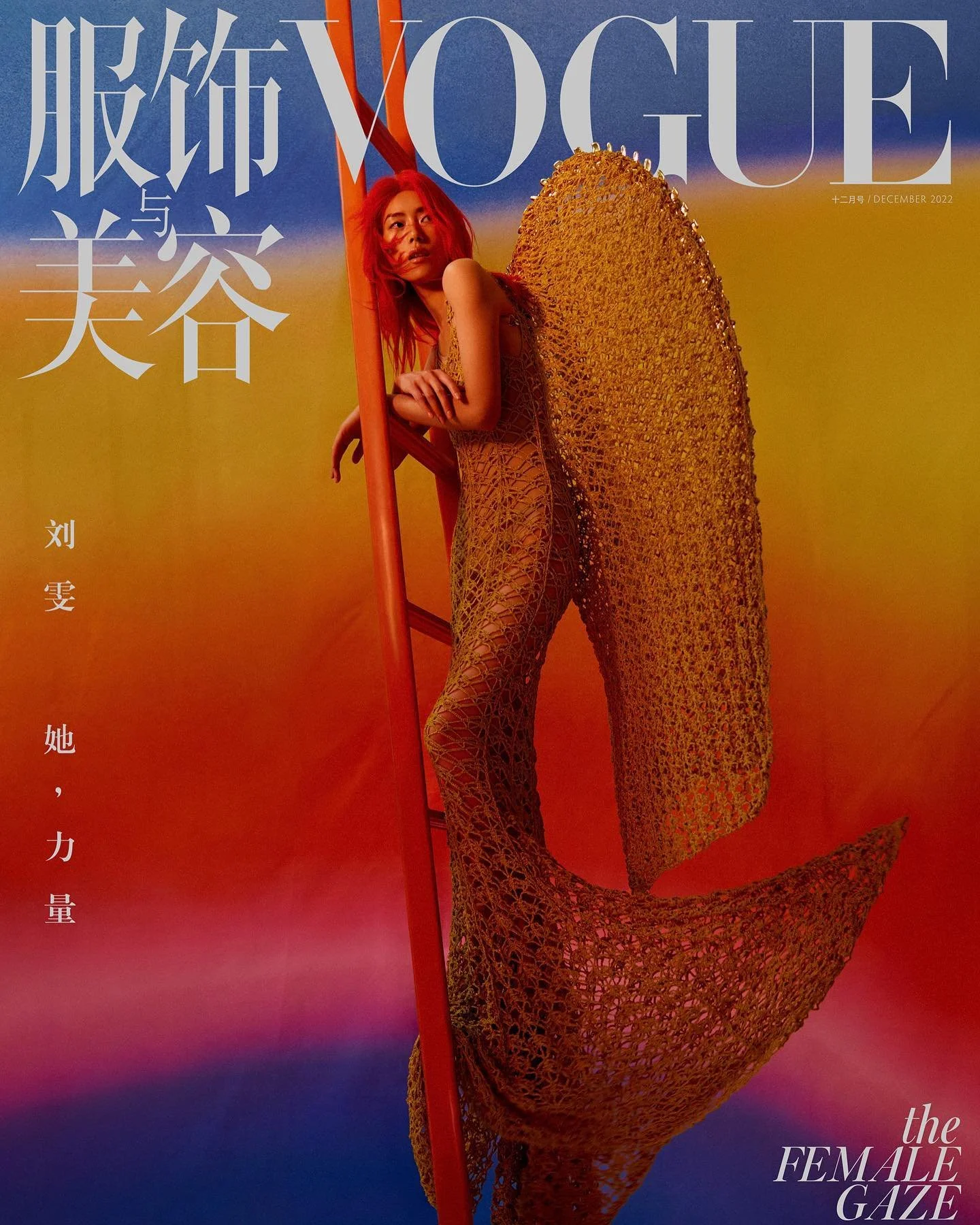 Liu Wen Majesty Covers Vogue China December 2022 Lensed by Margaret Zhang