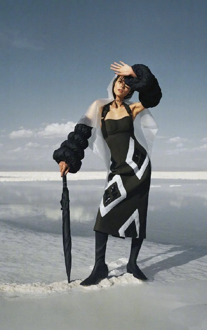 Liu Wen Is Storm Chaser in Vogue China November 2021 by Leslie Zhang