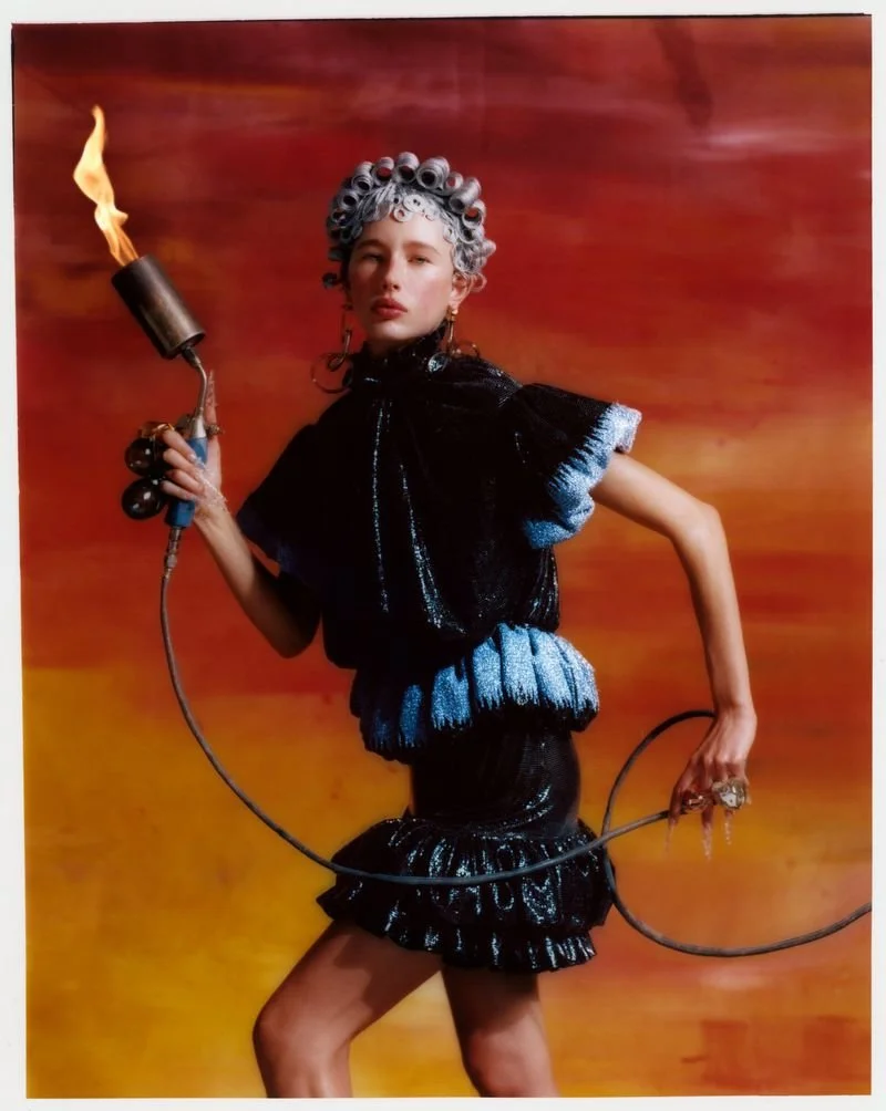Nora Svenson Fashionable Glassmaking by Javier Castan for Numero Tokyo December 2022