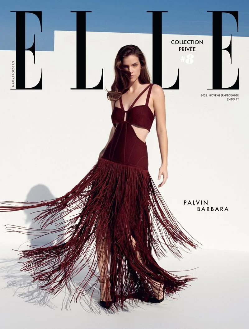 Barbara Palvin's Modern Elegance by David Ajkai for ELLE Hungary December 2022