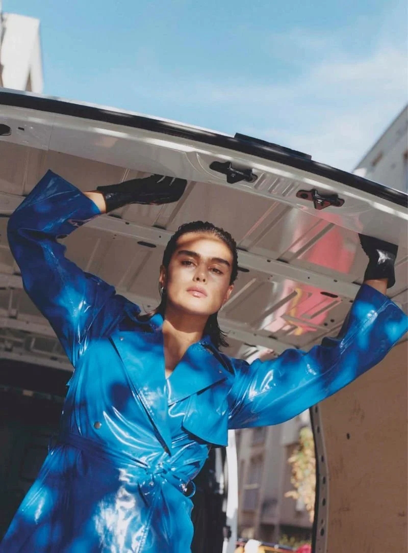 Jill Kortleve's Tonal Colors Style by David Luraschi in Vogue España December 2022