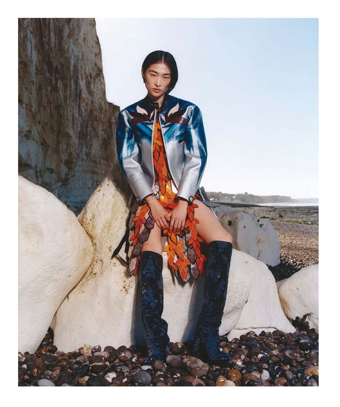 Chu Wong Wears Louis Vuitton at Sea for Vogue China December 2022 — Anne of  Carversville