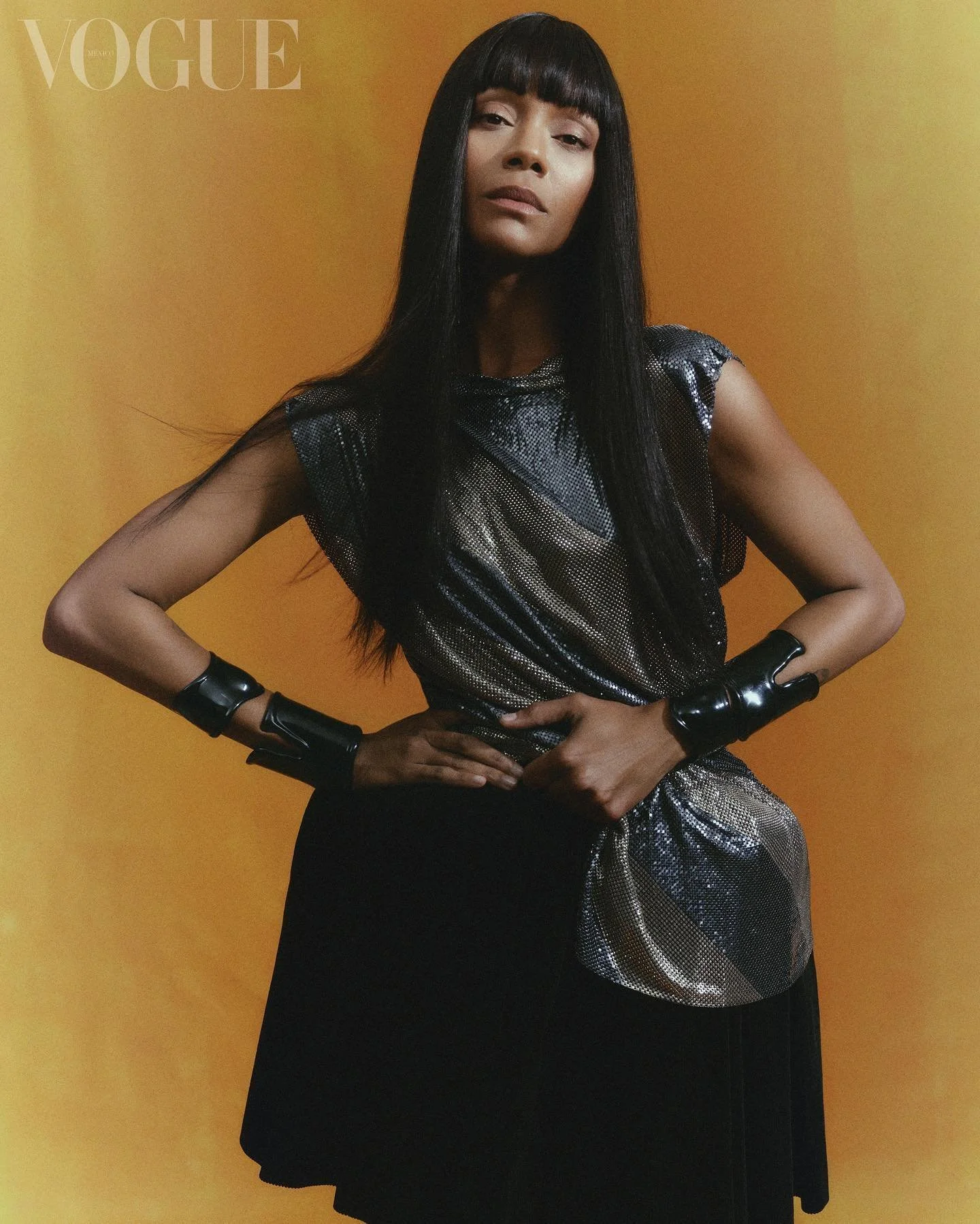 Zoe Saldaña Covers Vogue Mexico and Latin America Lensed by Yulia Gorbachenko